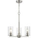 Verlana 3 Light 19 inch Brushed Nickel Chandelier Ceiling Light